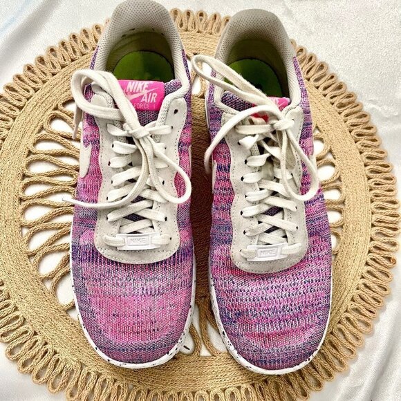 Nike Air Force 1 Crater Flyknit Purple Sneakers Women’s 11.5 / Men’s 10 - Picture 4 of 13
